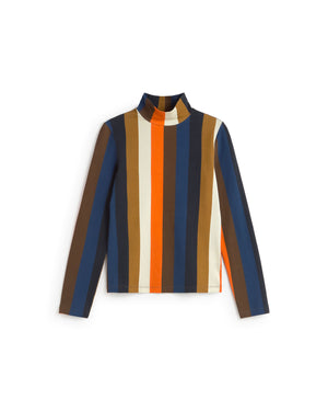 Top rayas naranja burnley Ellen sostenible silueta - 1