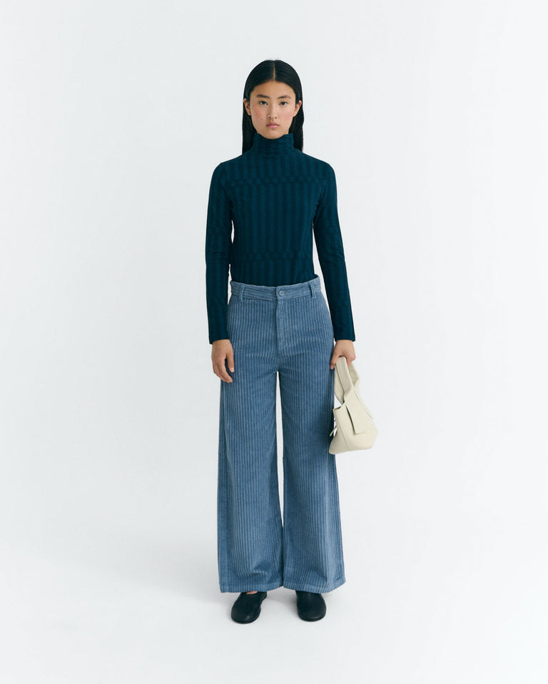 Top rayas azul esque Ellen sostenible - 2