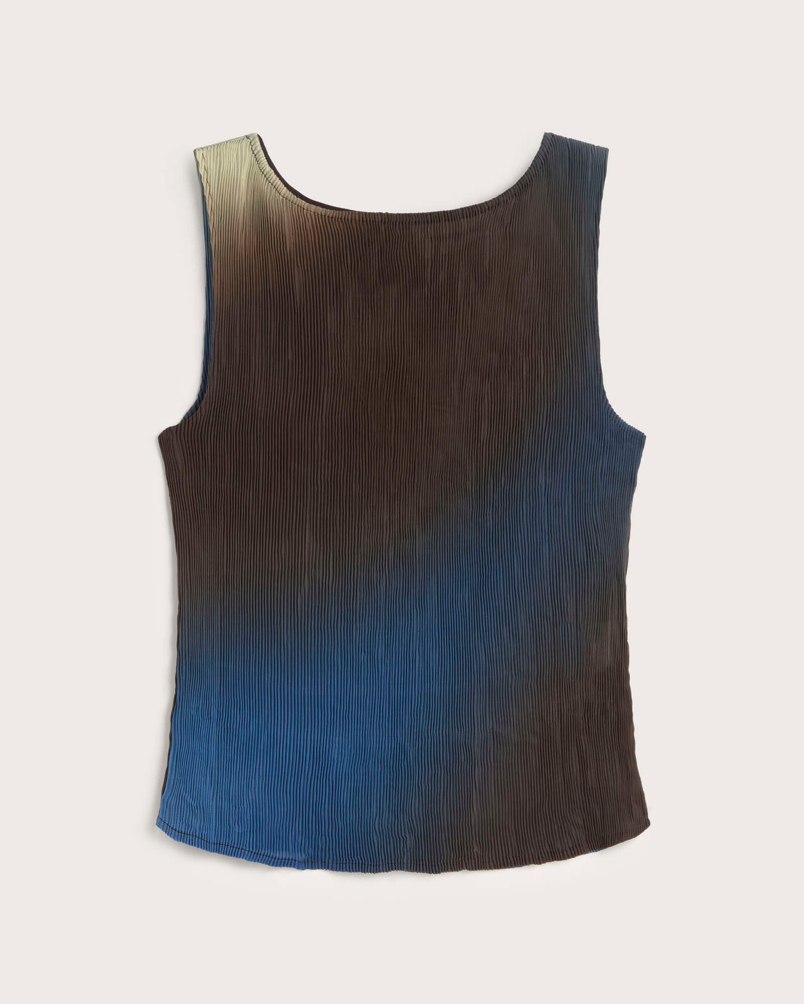 Top plisado marrón glass Dora sostenible silueta - 1