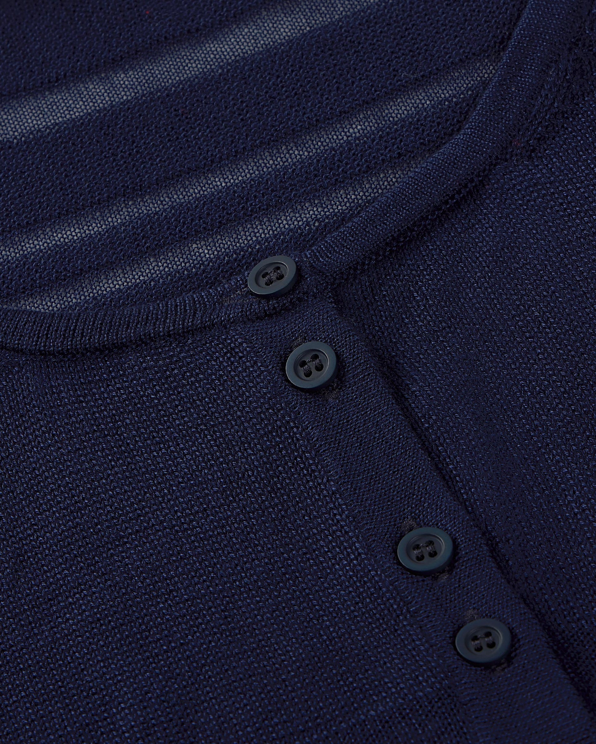 Top rayas semitransparente navy Ash sostenible silueta - 2