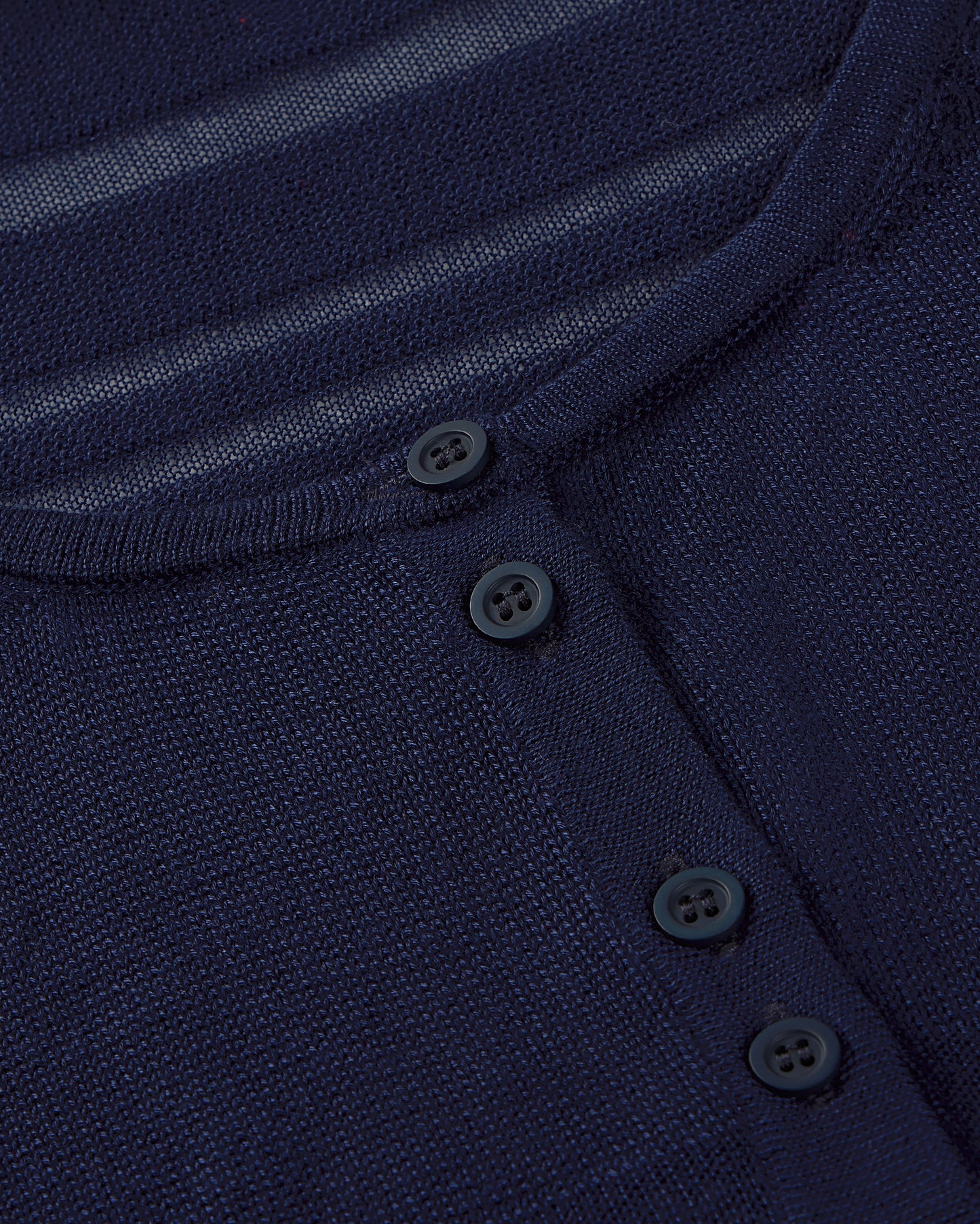 Top rayas semitransparente navy Ash sostenible silueta - 2