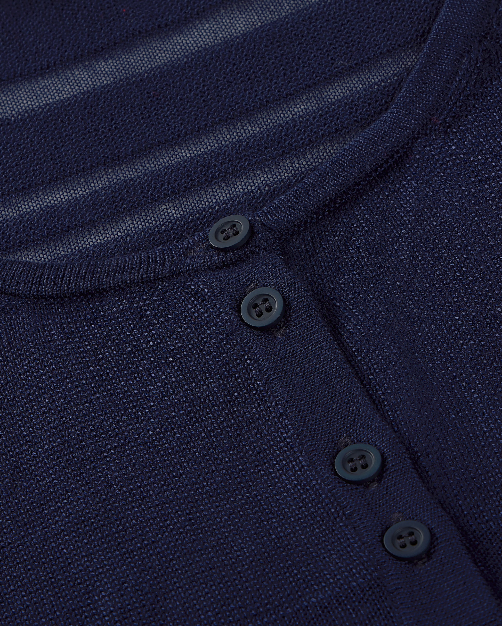 Top rayas semitransparente navy Ash sostenible silueta - 2