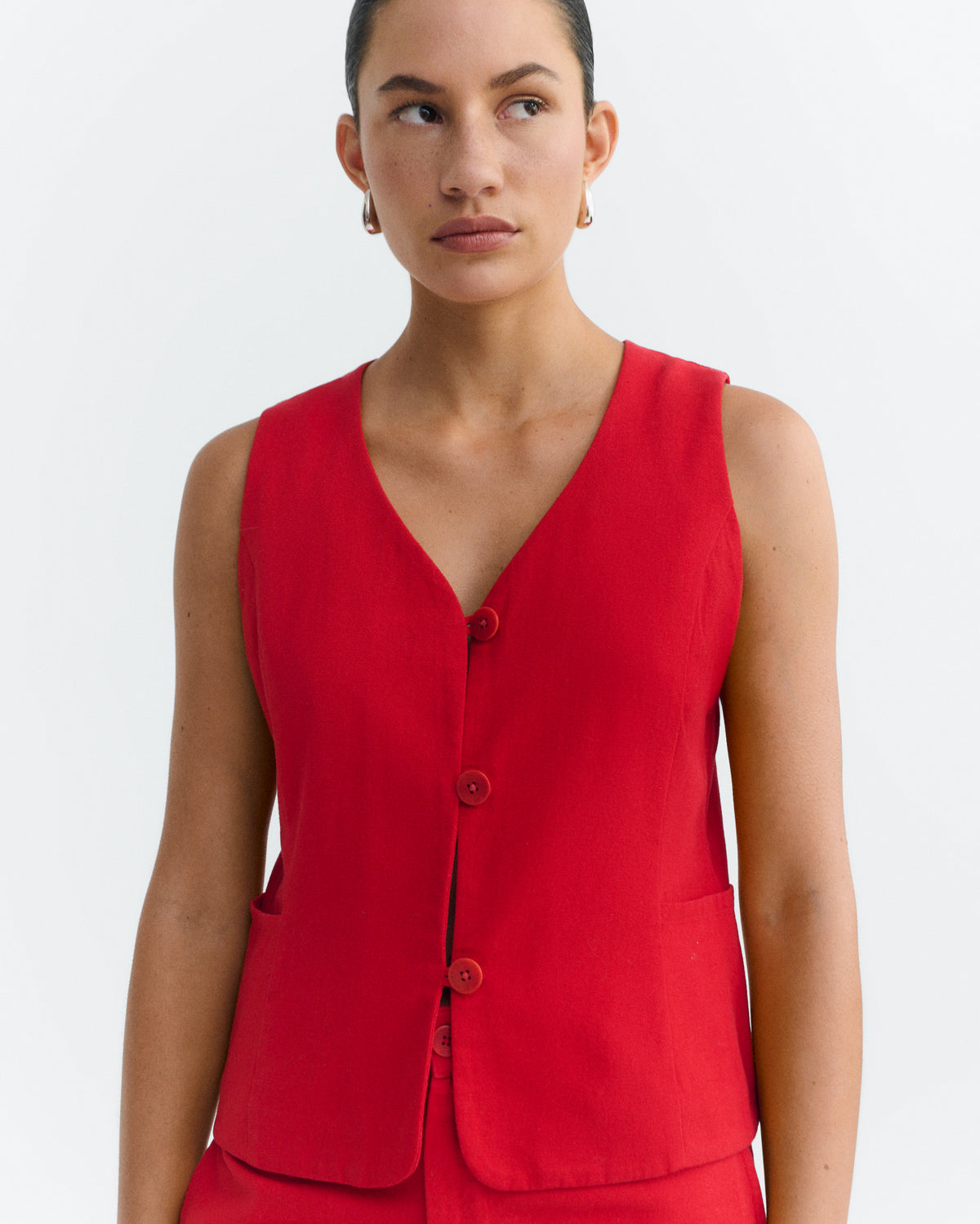 Chaleco rojo Alisa sostenible - 3