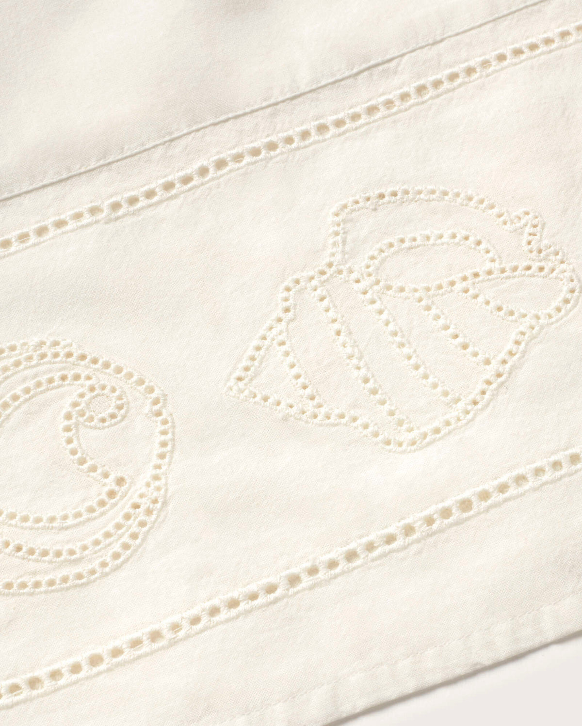 Top bordado blanco Raida sostenible silueta - 2