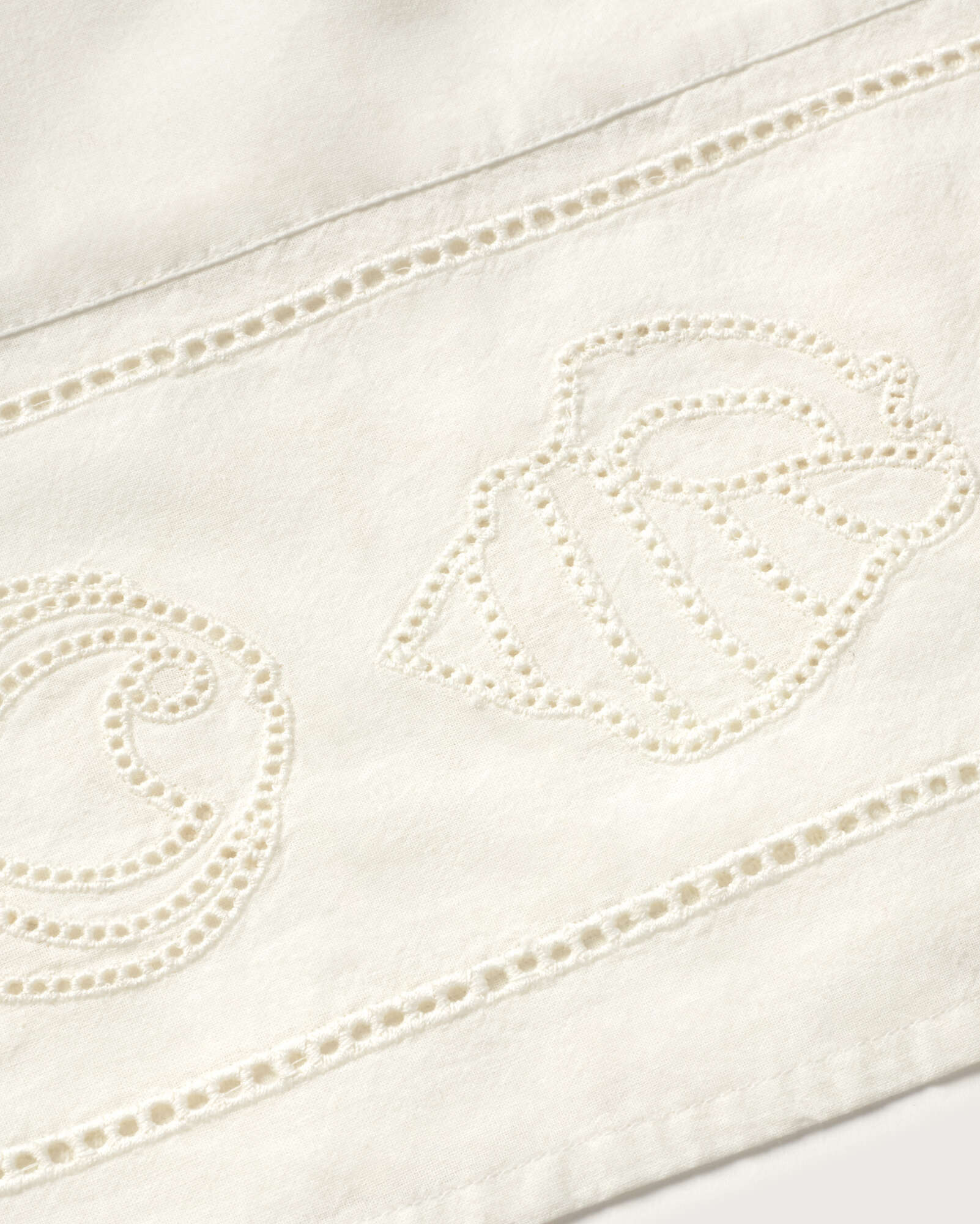 Top bordado blanco Raida sostenible silueta - 2