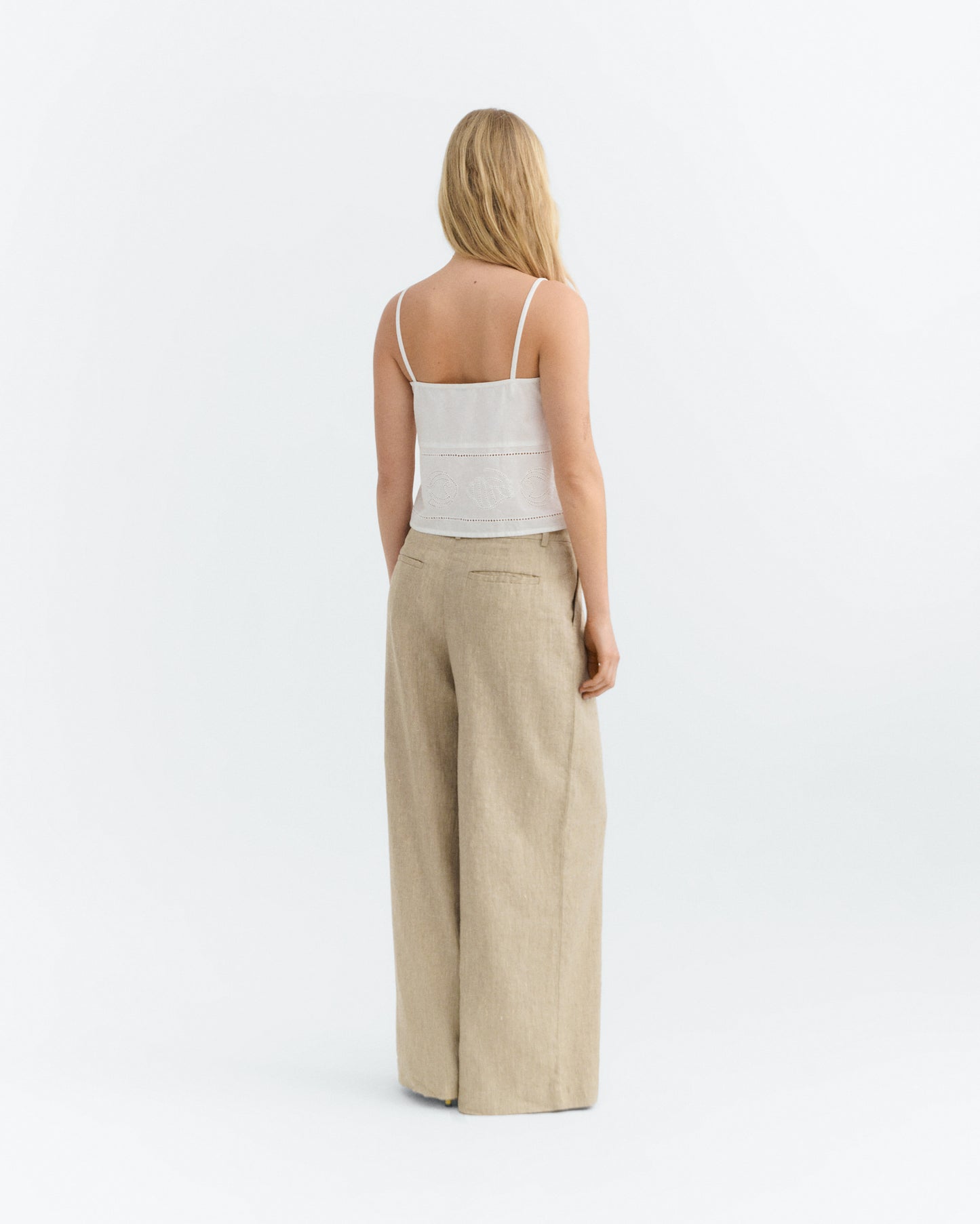 Top bordado blanco Raida sostenible - 5