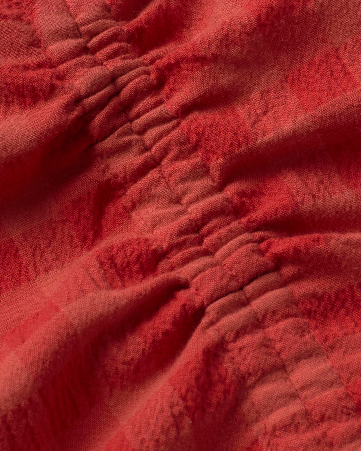 Top regulable seersucker rojo Hiba sostenible silueta - 2