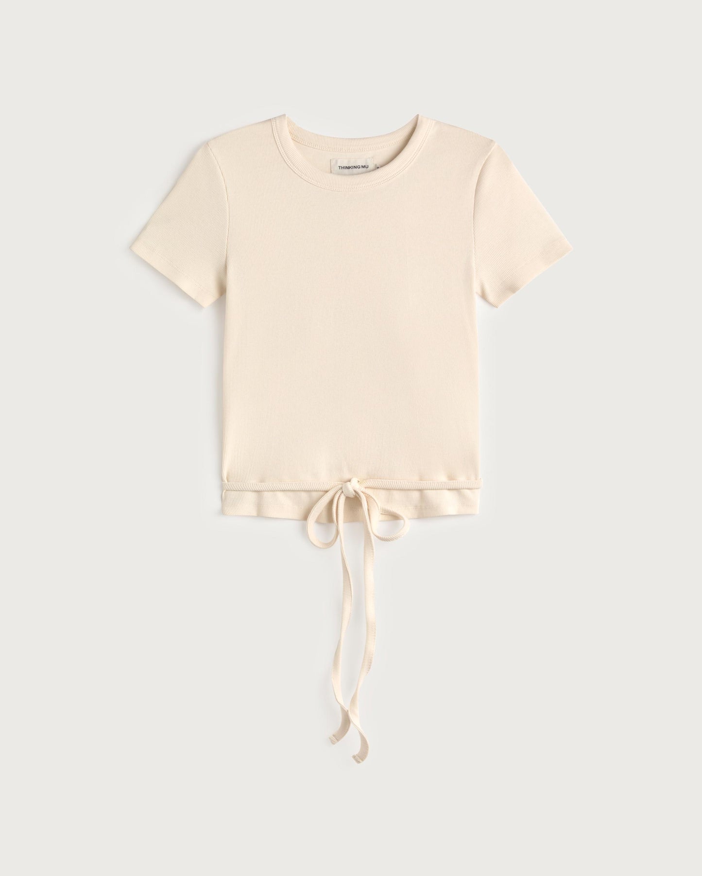 Top slim crudo lazo abertura espalda Rio sostenible silueta - 1