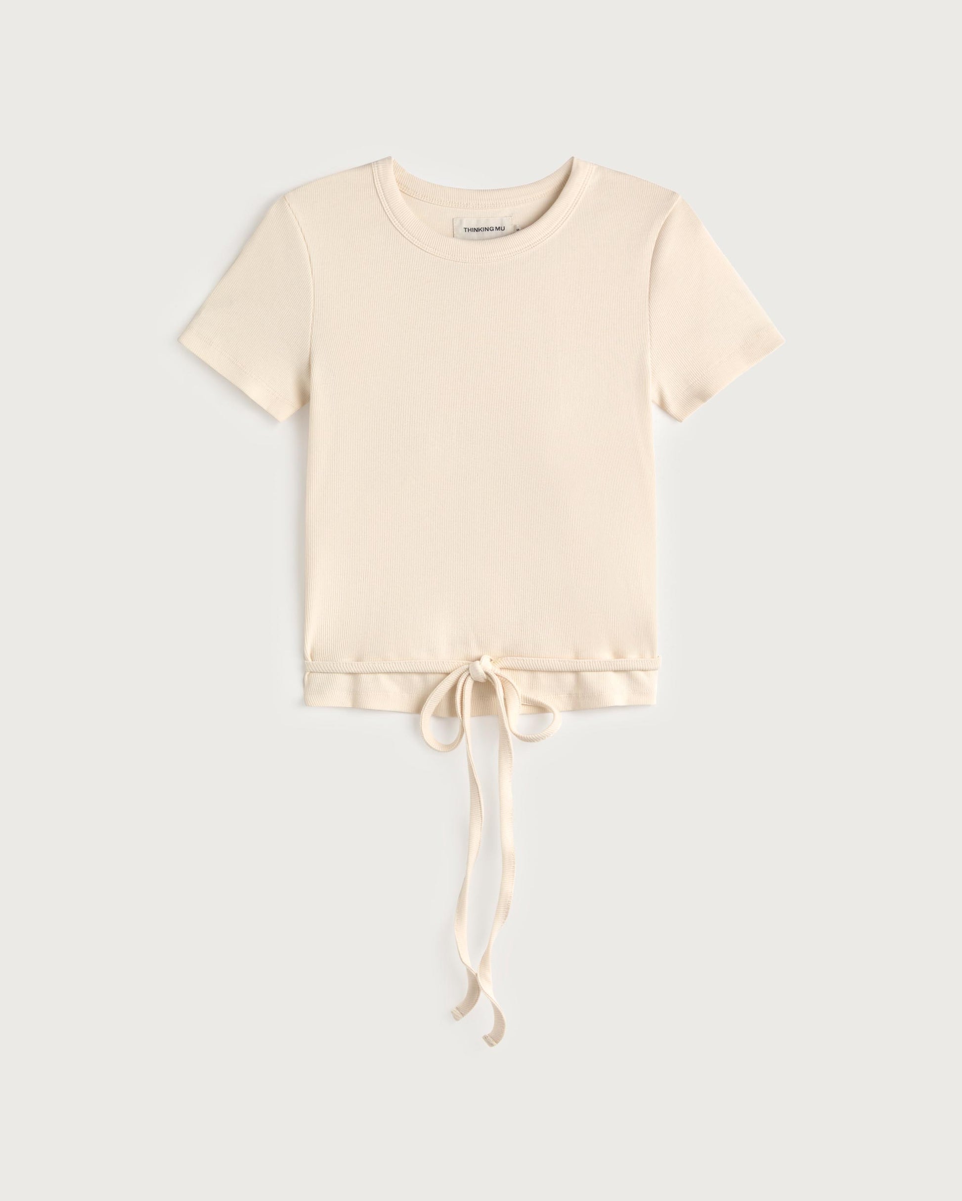 Top slim crudo lazo abertura espalda Rio sostenible silueta - 1