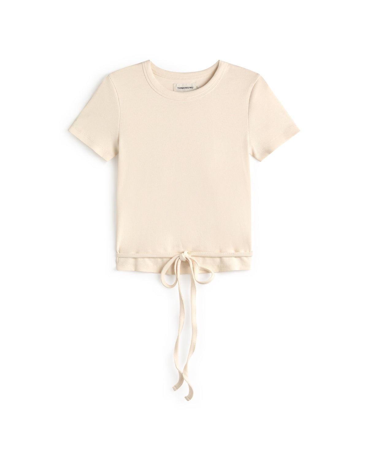 Top slim crudo lazo abertura espalda Rio sostenible silueta - 1