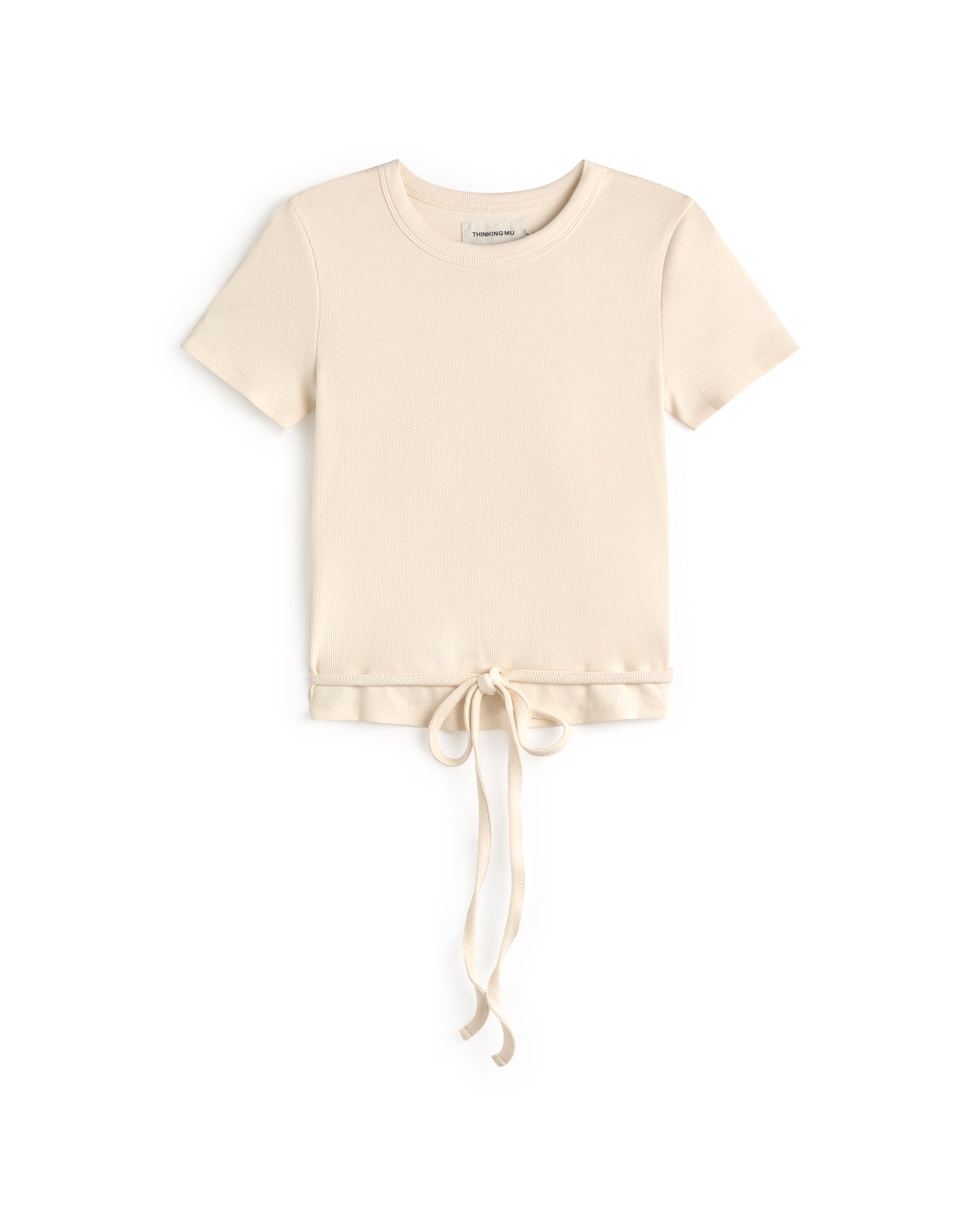 Top slim crudo lazo abertura espalda Rio sostenible silueta - 1