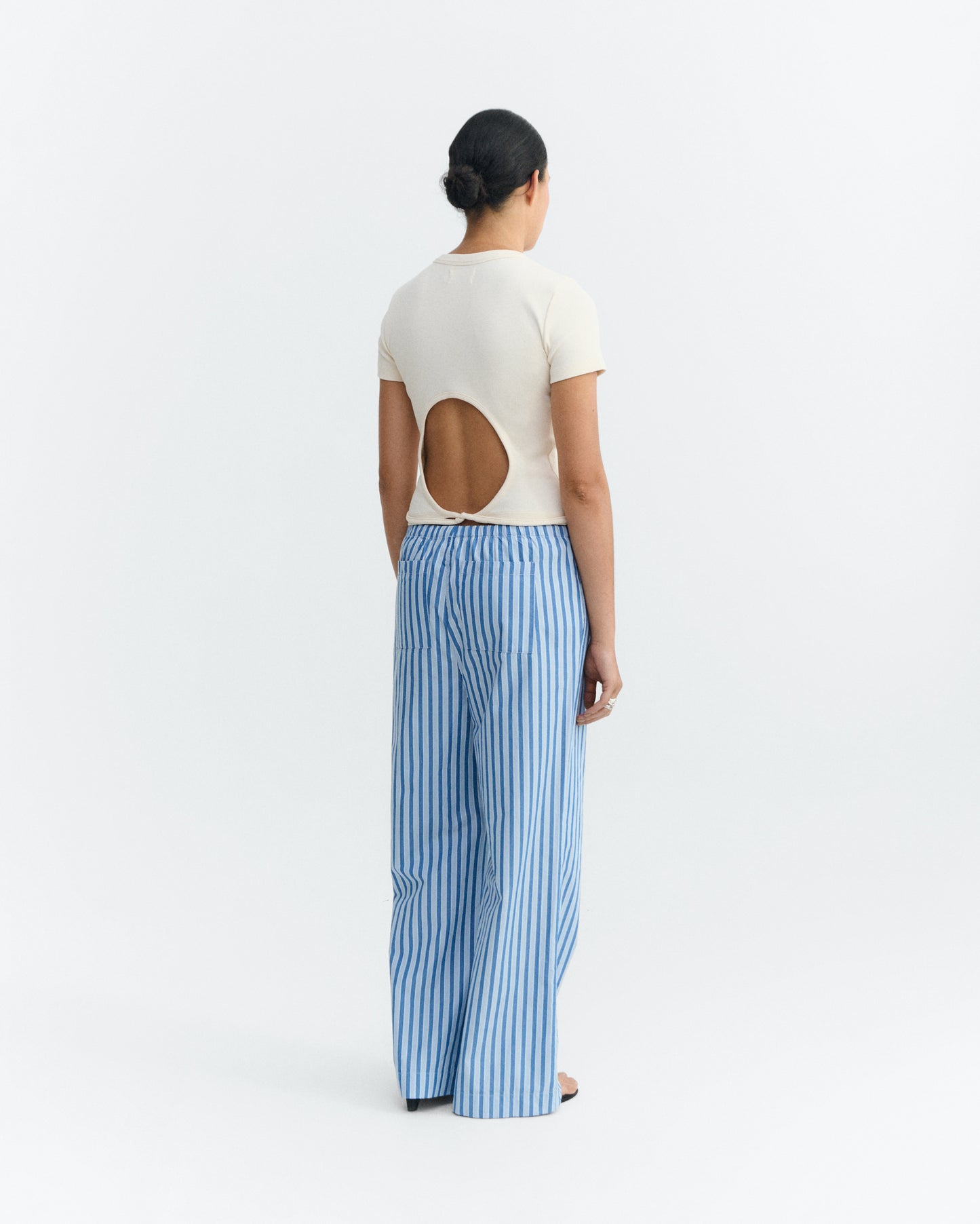 Top slim crudo lazo abertura espalda Rio sostenible - 5