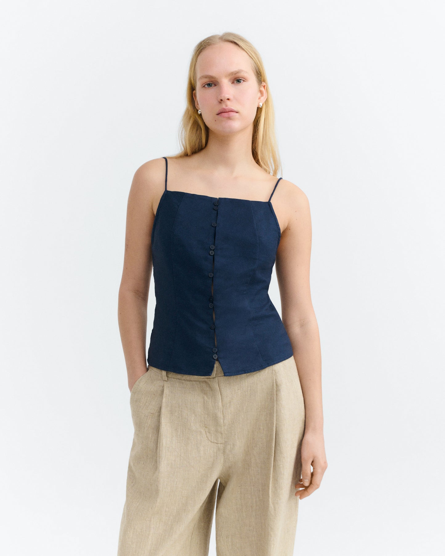 Top navy tirantes hemp Liora sostenible - 2