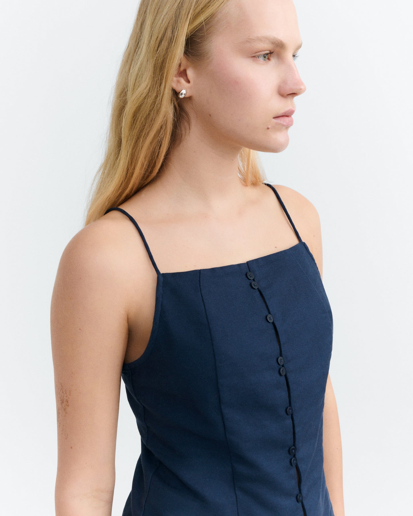 Top navy tirantes hemp Liora sostenible - 3