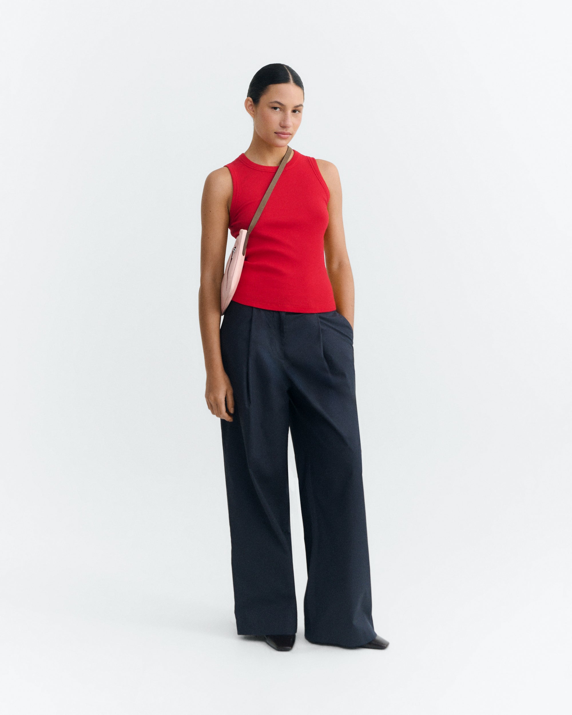 Tank top rojo Juliette sostenible - 1