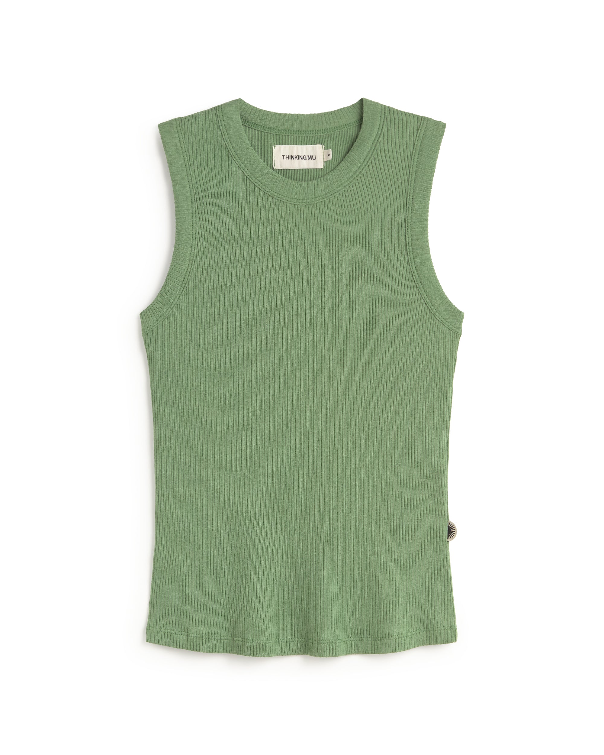 Tank top verde Juliette sostenible silueta - 1