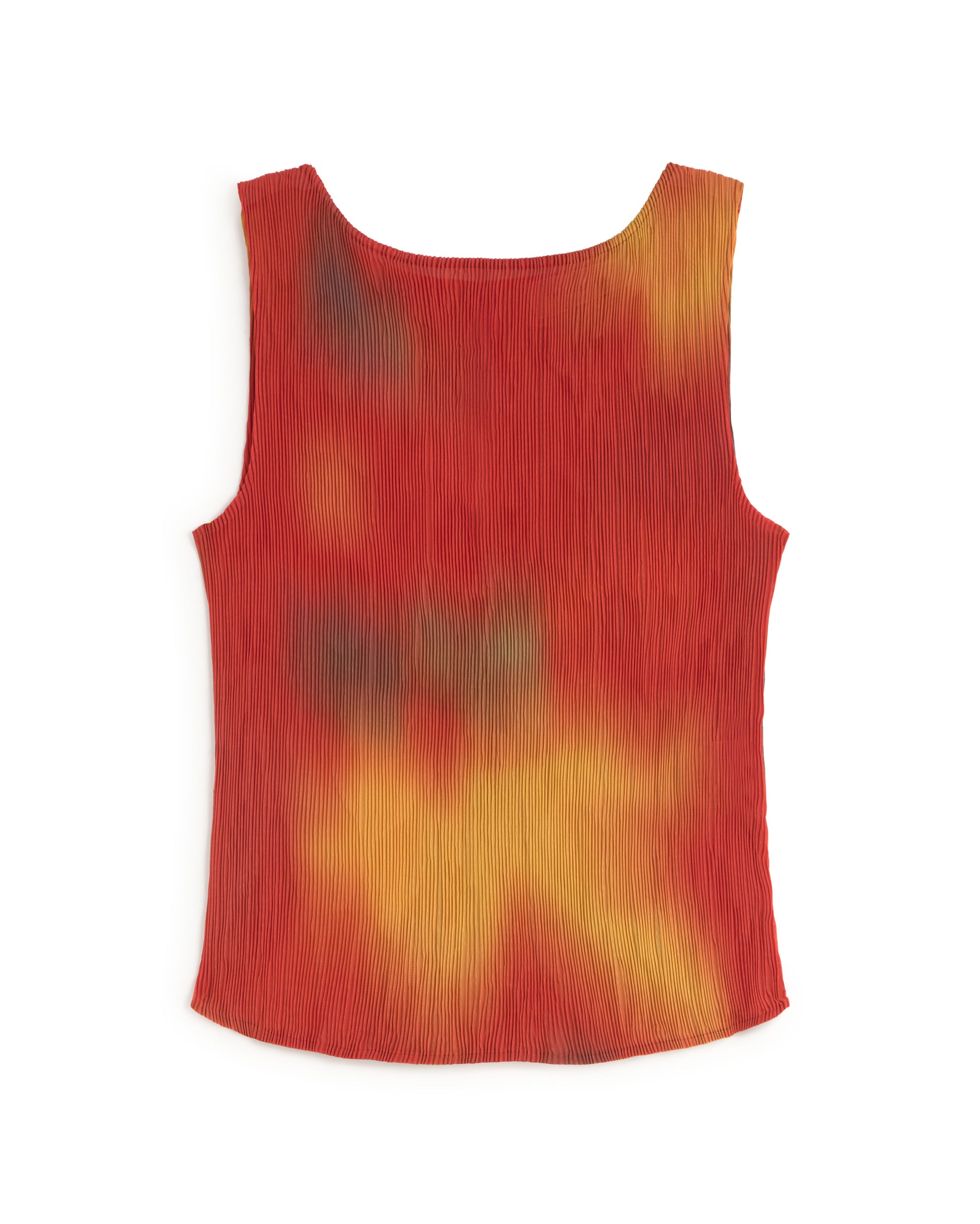 Top plisado rojo flowers Dora sostenible silueta - 1