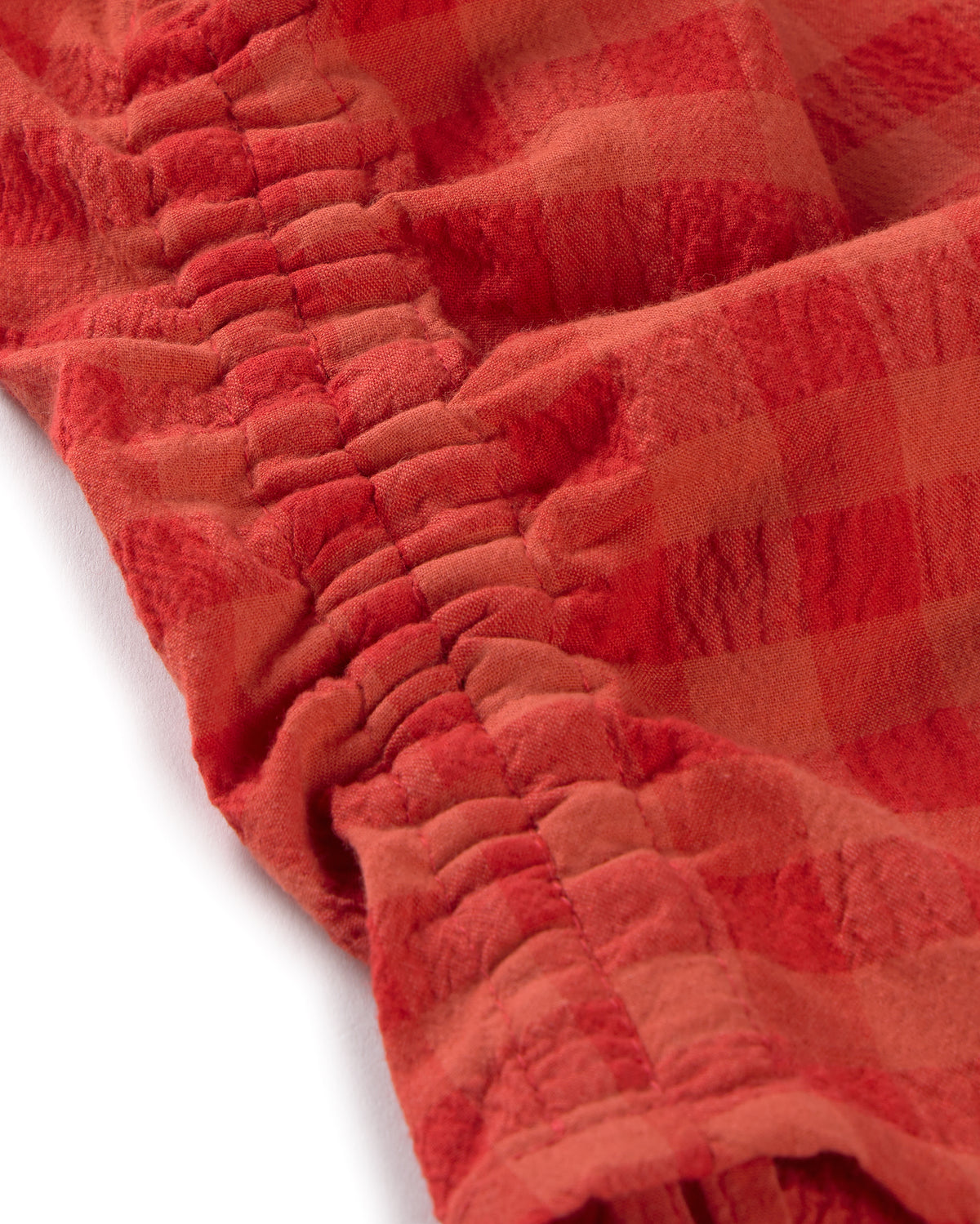 Top seersucker rojo Florence sostenible silueta - 2