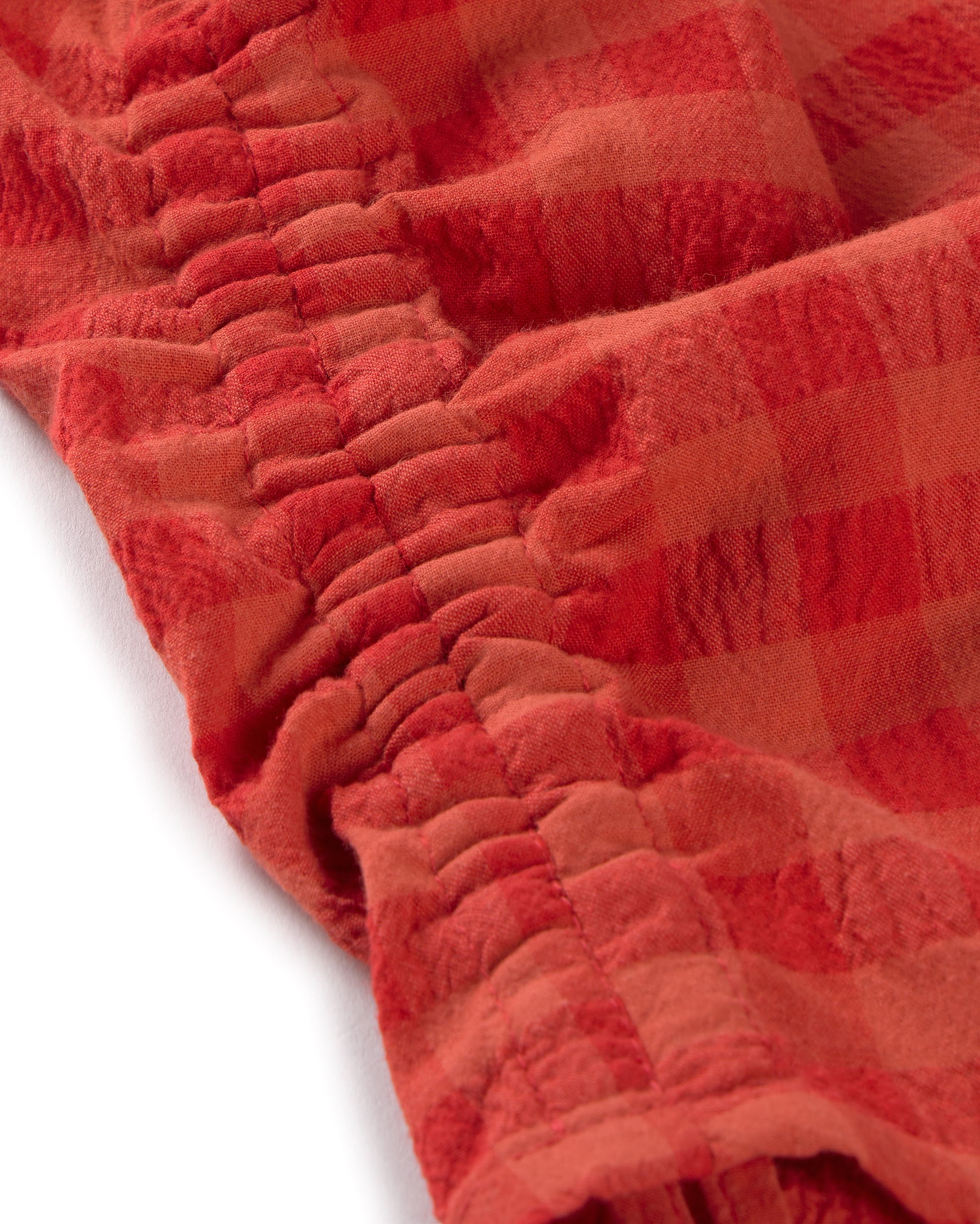 Top seersucker rojo Florence sostenible silueta - 2