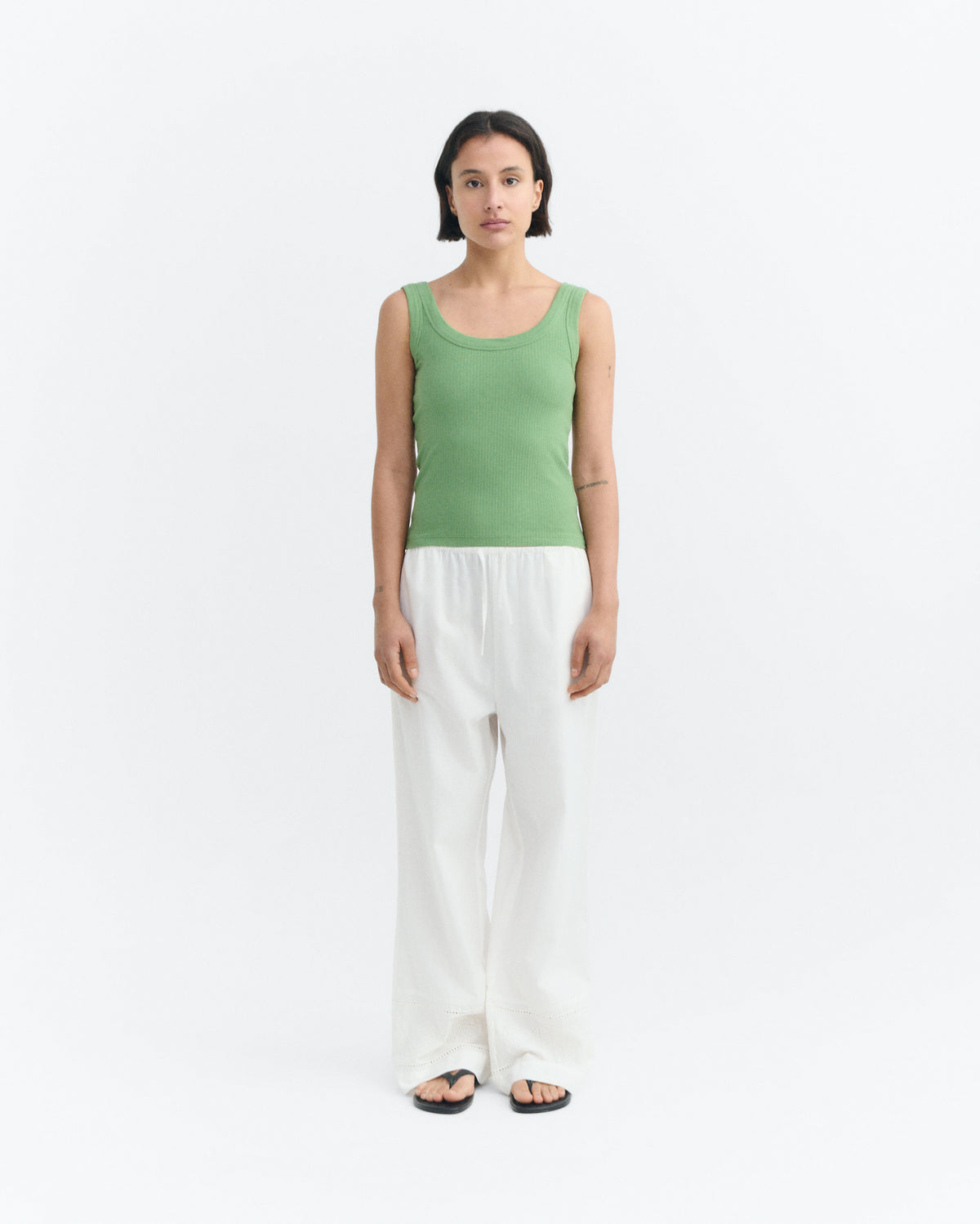 Top rib verde Julia sostenible - 1