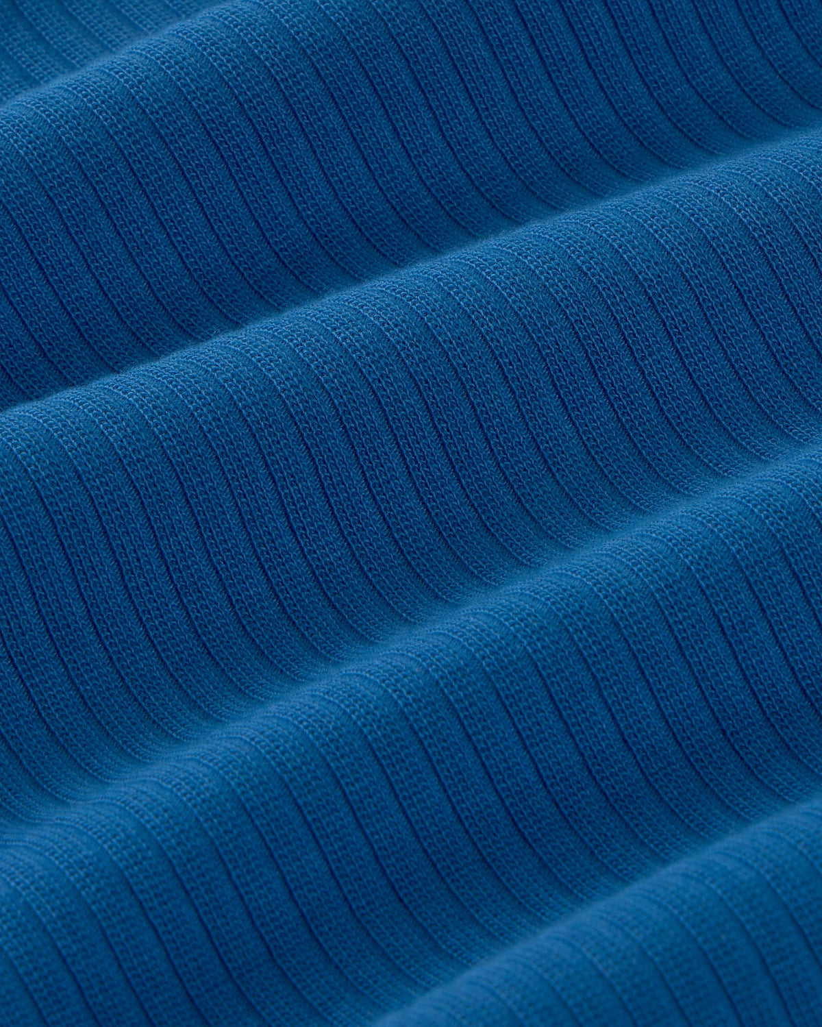 Top rib azul contraste blanco Julia sostenible silueta - 2