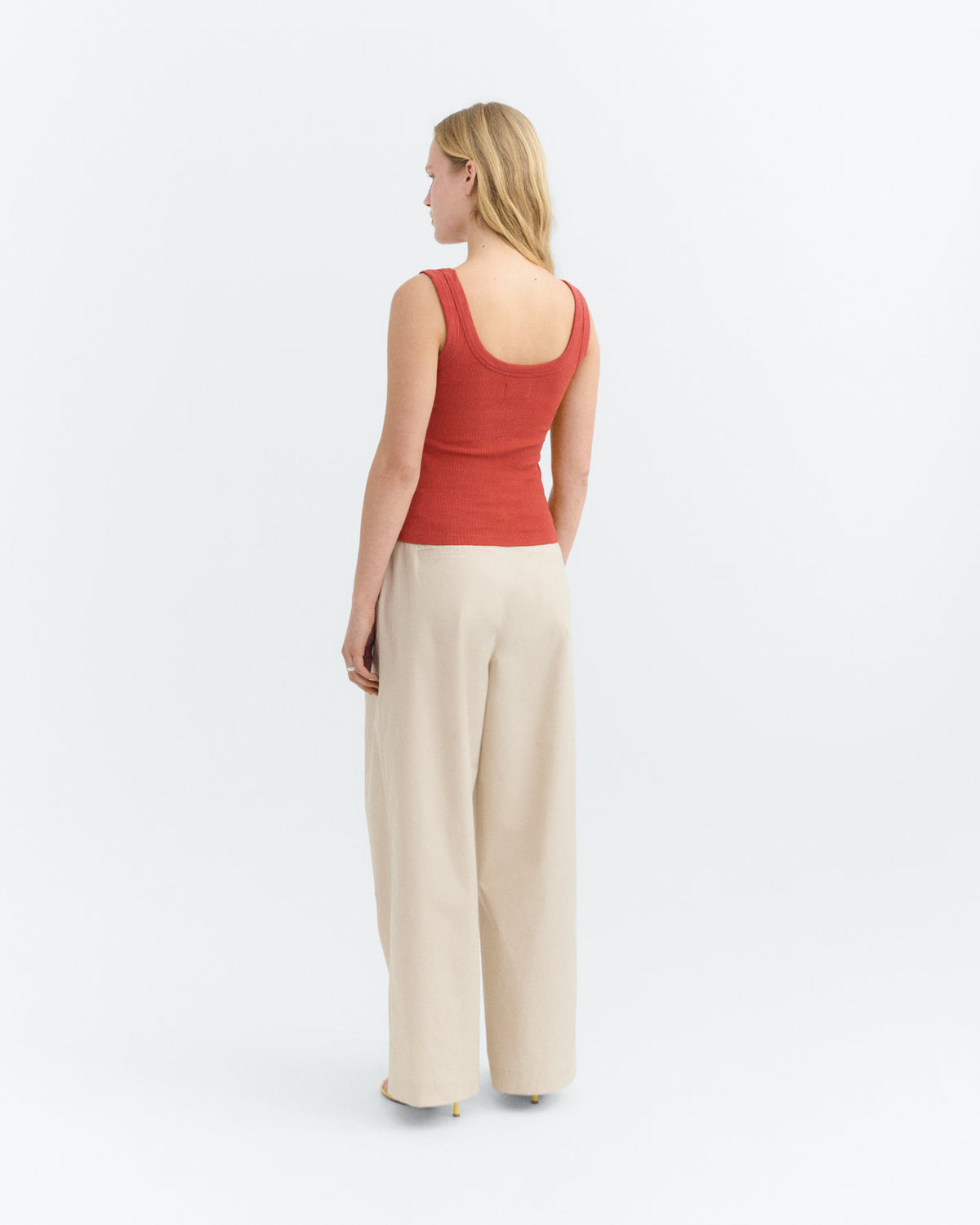 Top rib rojo Julia sostenible - 4