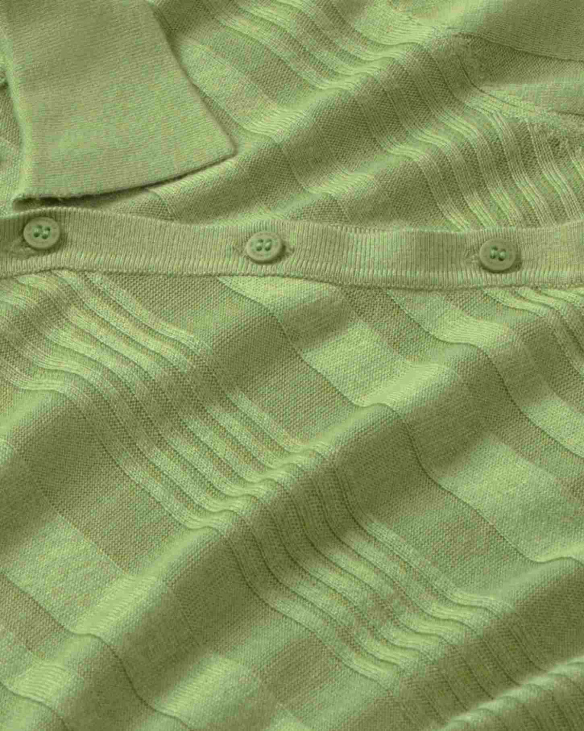 Top punto verde cashmere Dante sostenible silueta - 2