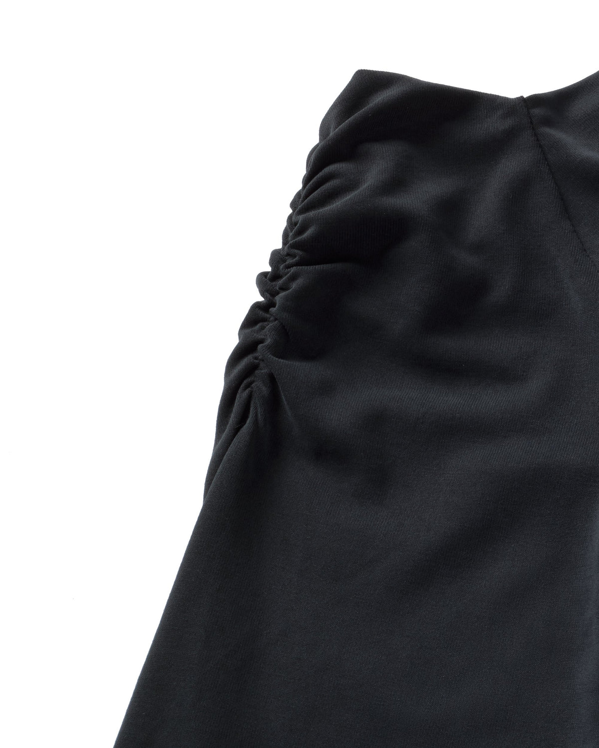 Top off shoulder negro Berta sostenible silueta - 3