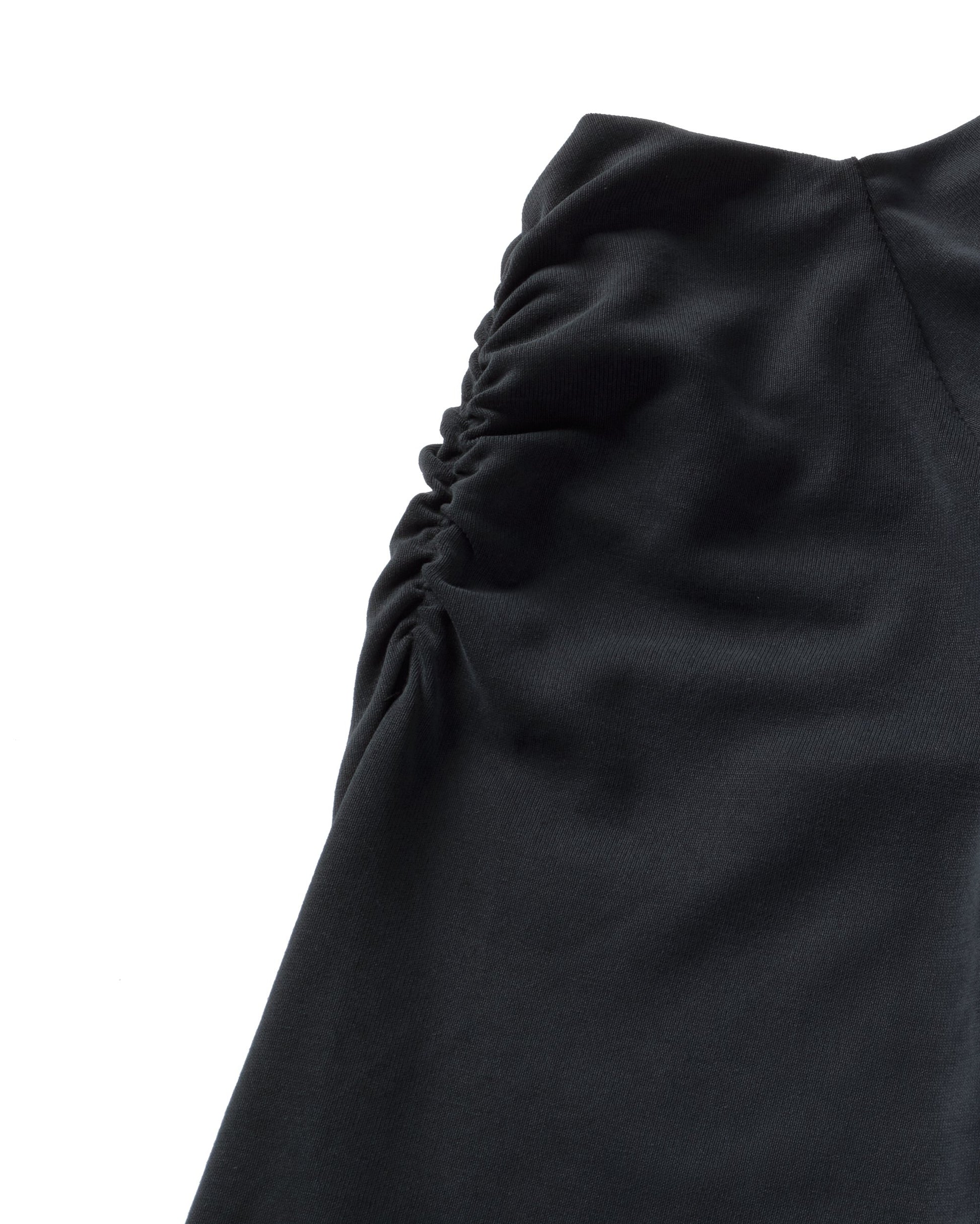 Top off shoulder negro Berta sostenible silueta - 3
