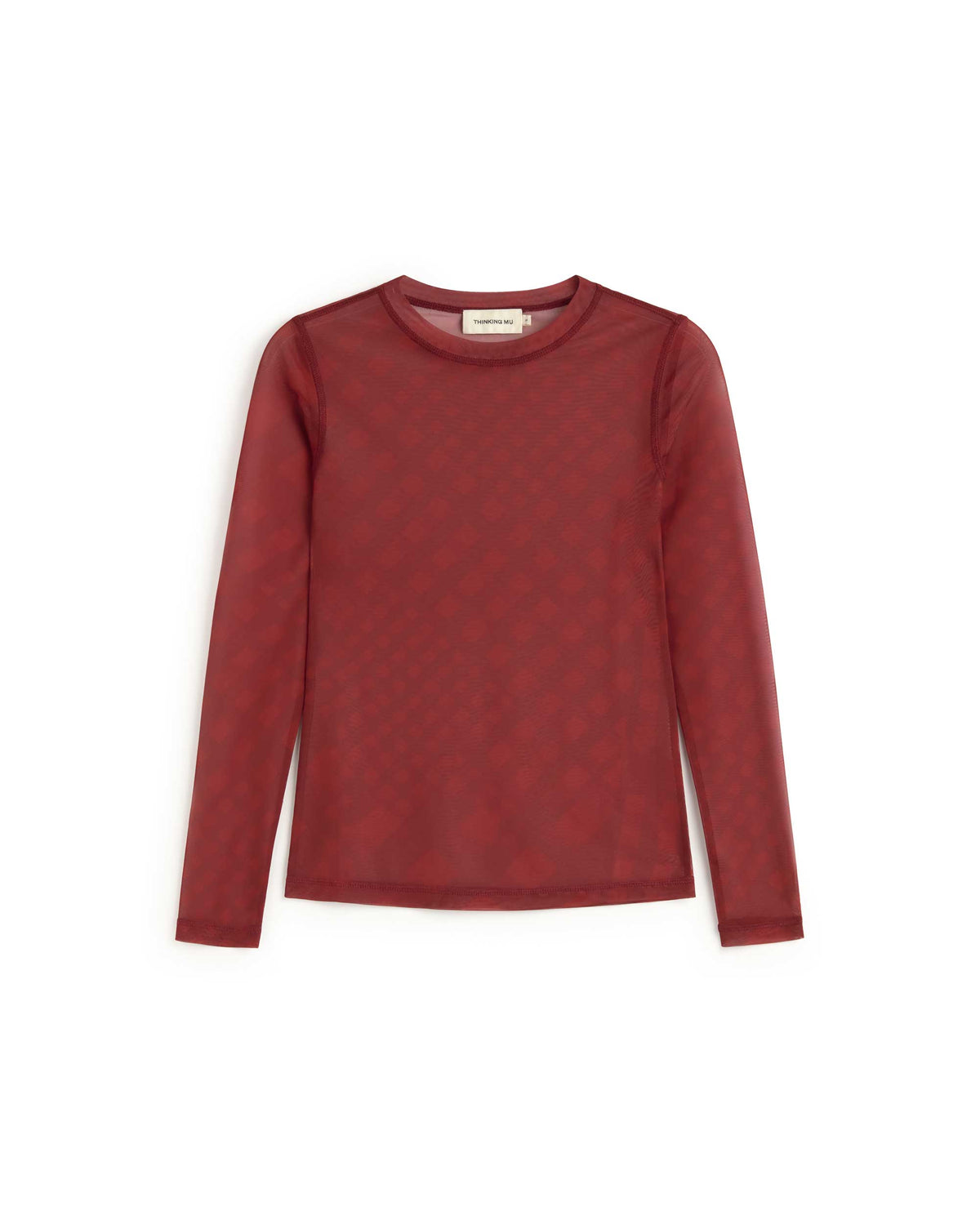 Top rojo transparente Tere sostenible silueta - 1