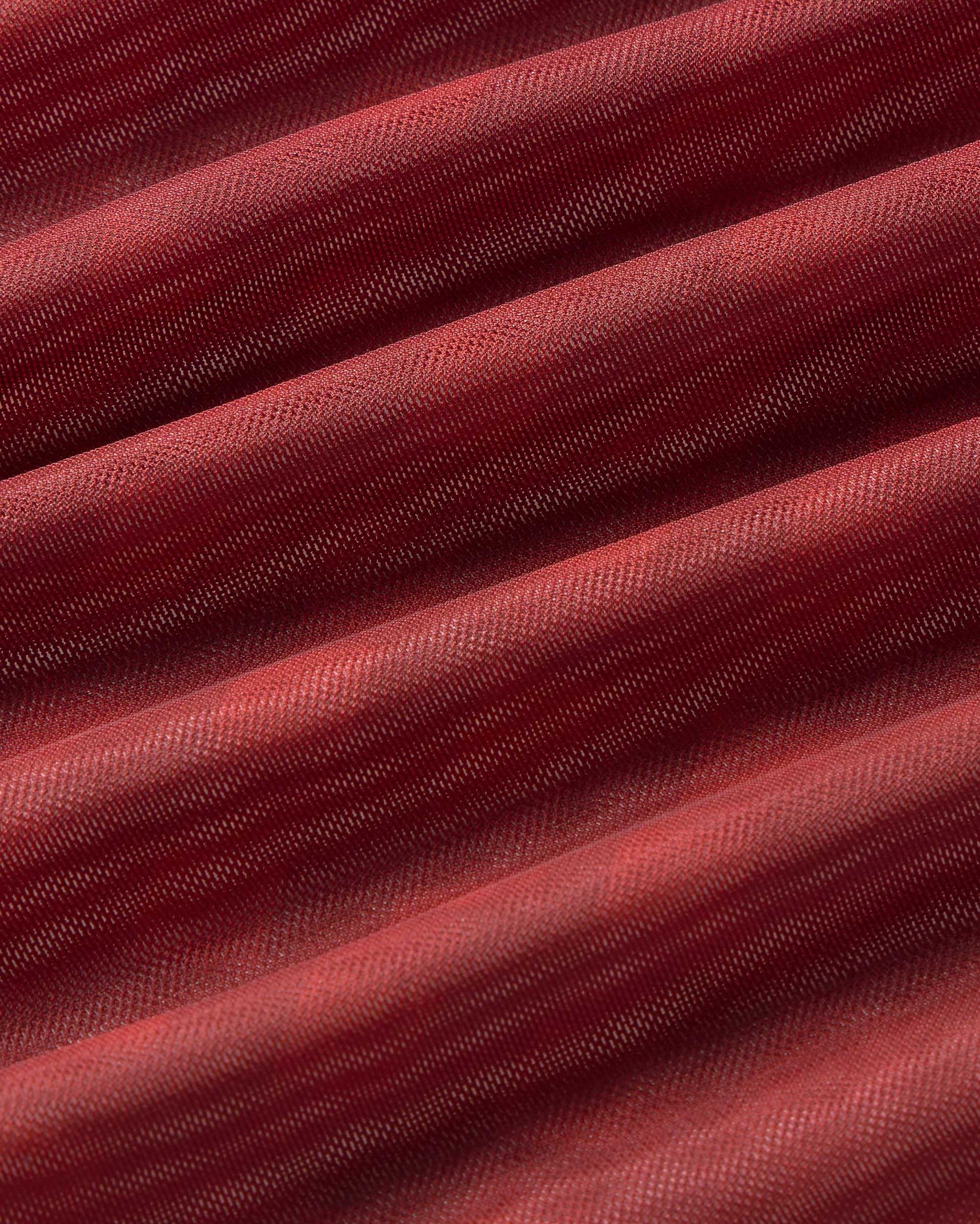 Top rojo transparente Tere sostenible silueta - 2