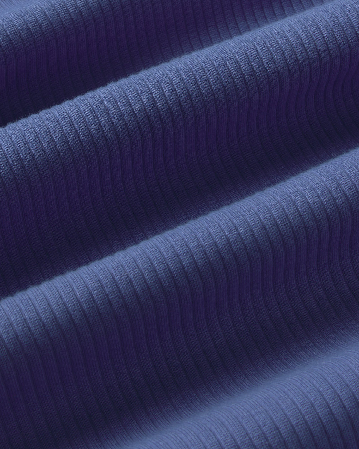 Top cuello alto rib azul Aine sostenible silueta - 2