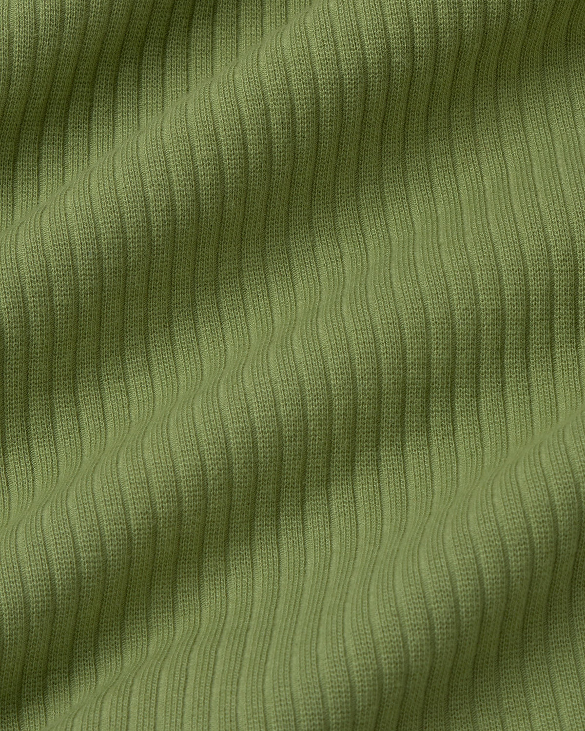 Top cuello alto rib verde Aine sostenible silueta - 2
