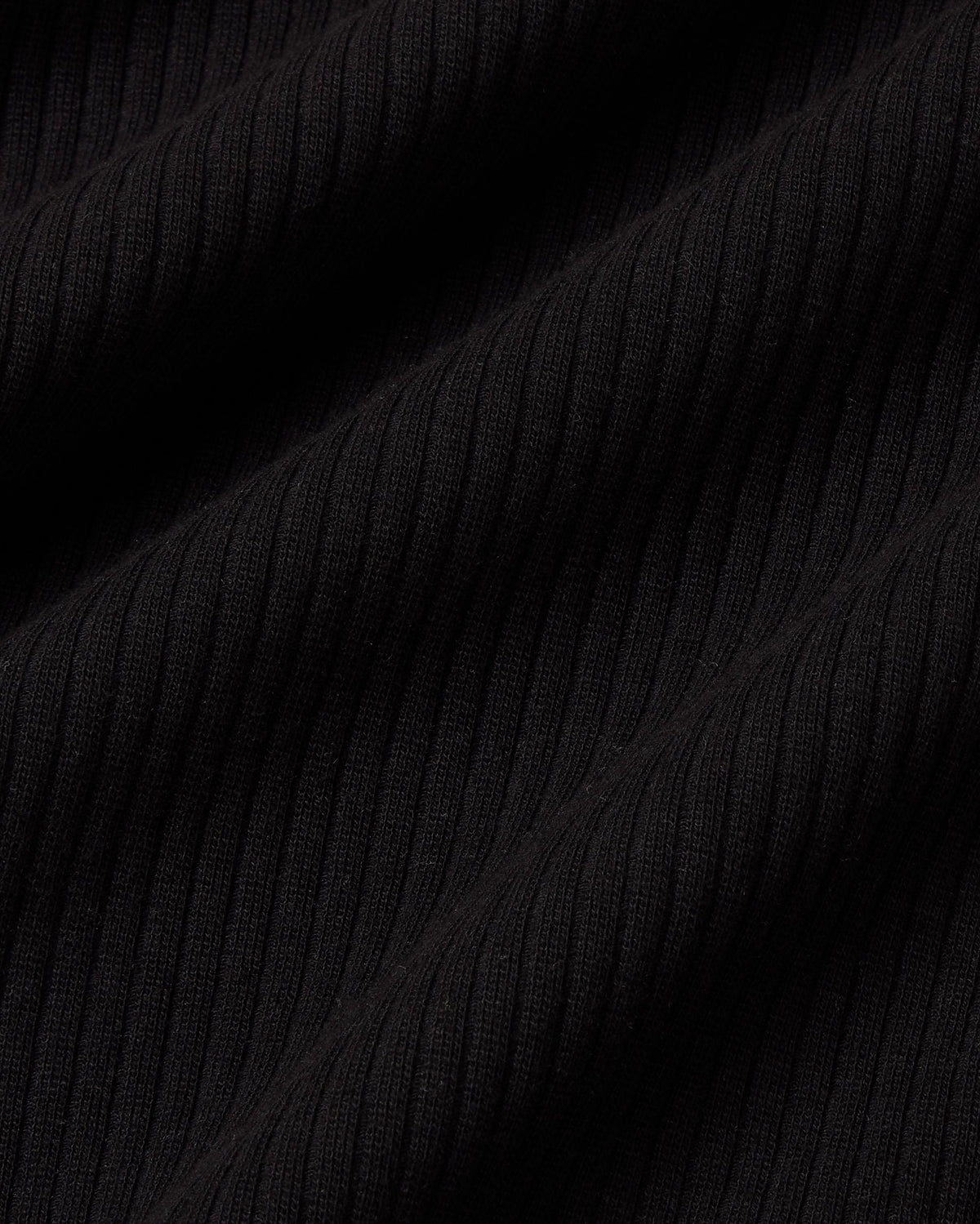 Top cuello alto rib negro Aine sostenible silueta - 2