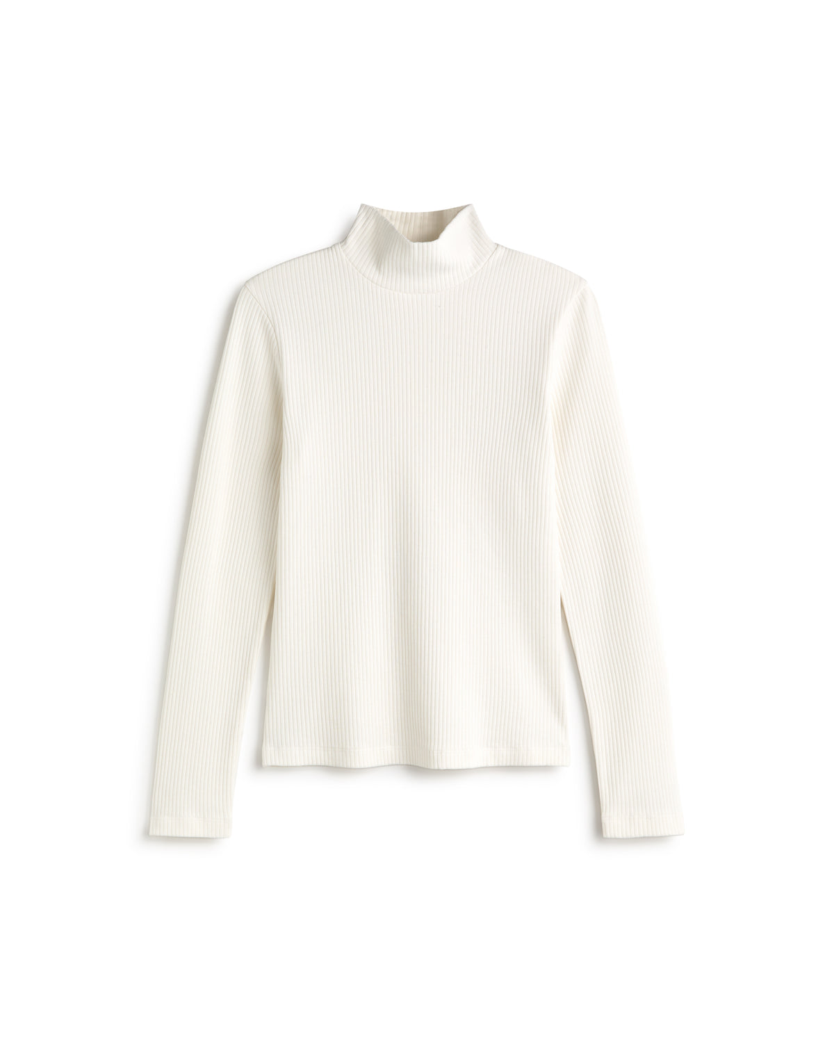 Top cuello alto rib blanco Aine sostenible silueta - 1