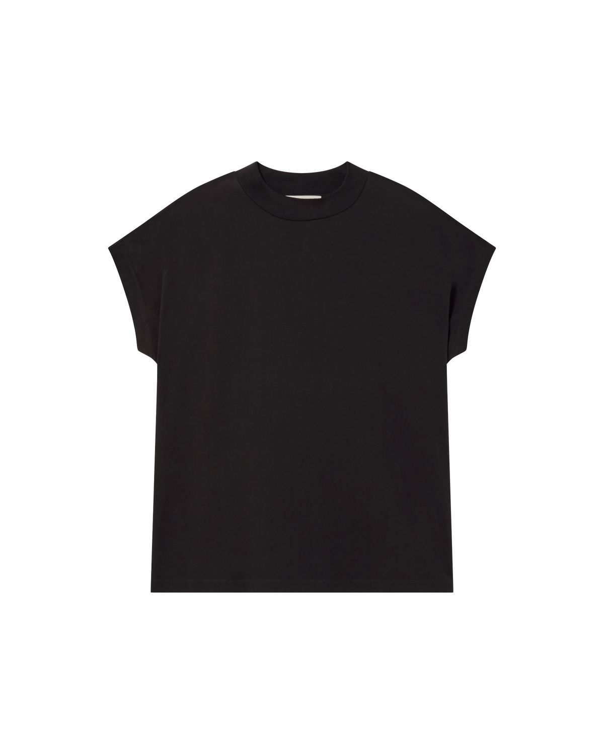 Camiseta negra básica Volta sostenible  - silueta