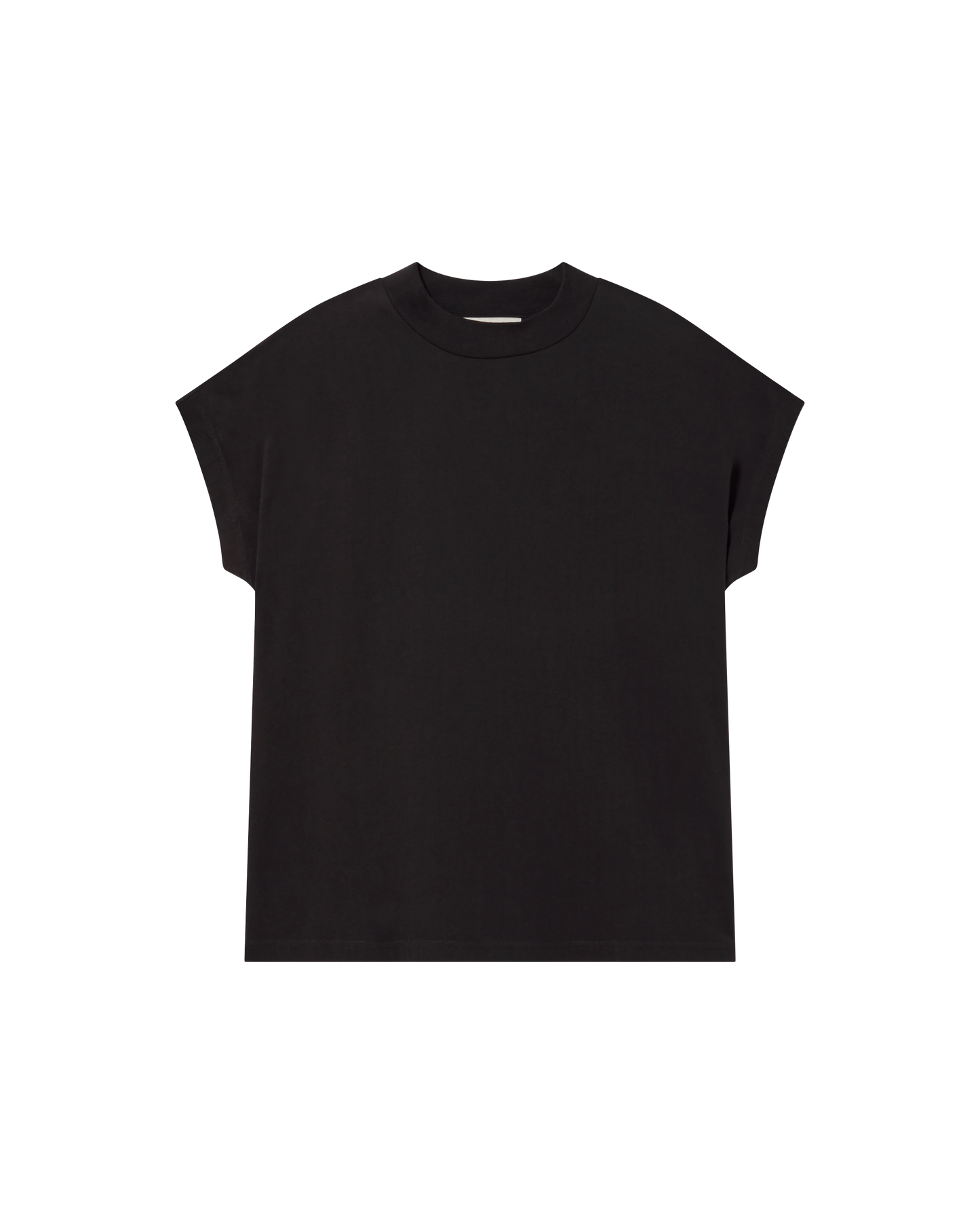 Camiseta negra básica Volta sostenible  - silueta