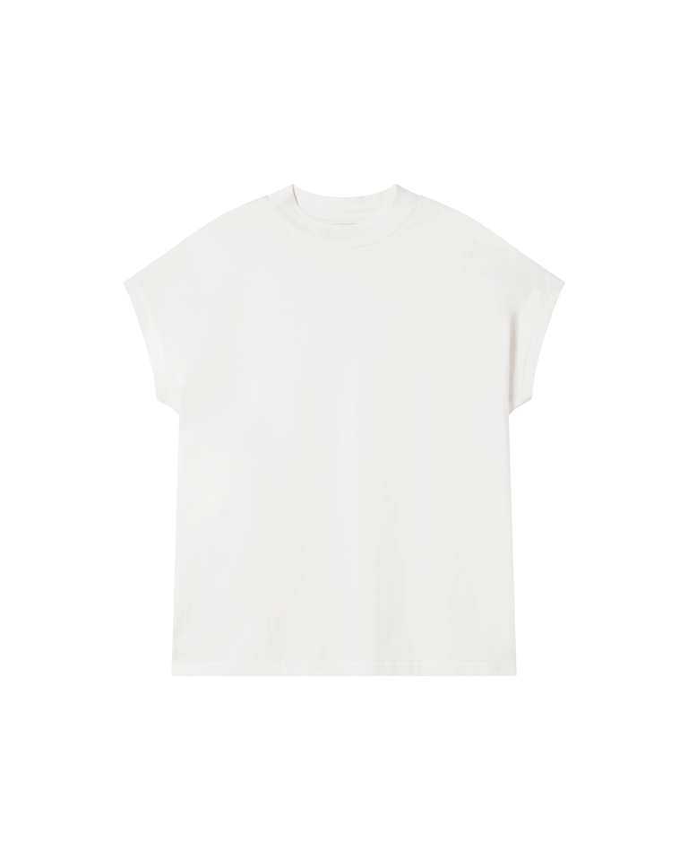 Camiseta blanca básica Volta sostenible - siluetax
