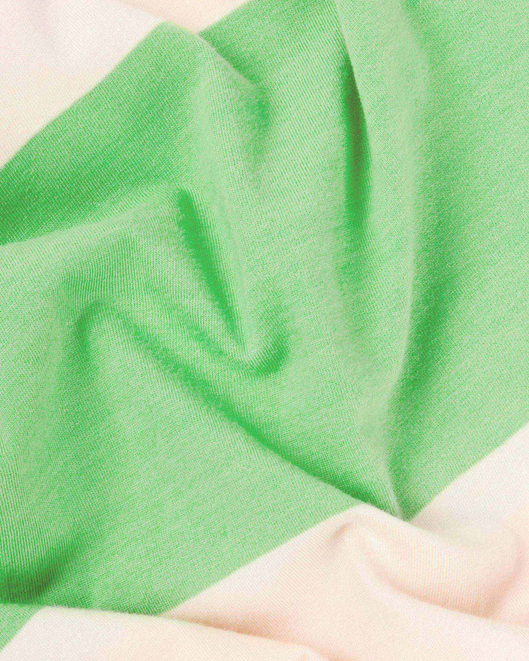 Camiseta verde rayas Lucia sostenible-6