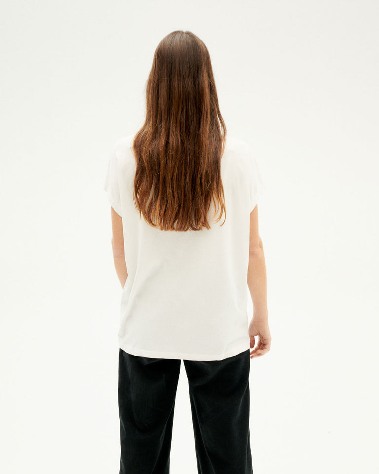 Camiseta blanca Funghi Volta sostenible-4