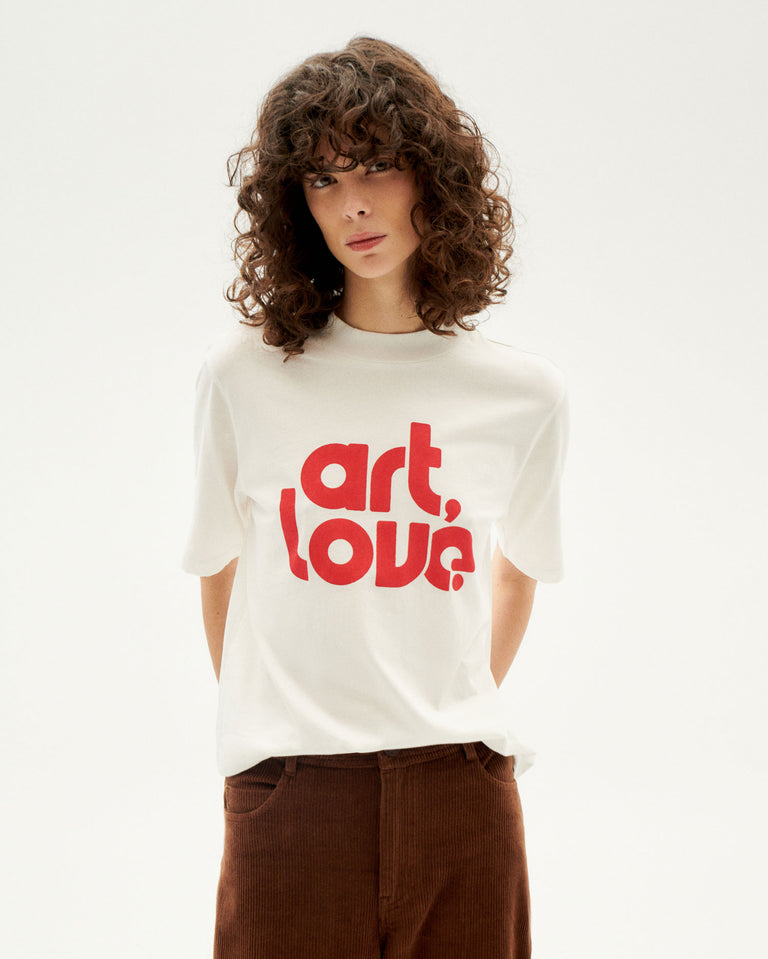 Camiseta blanca Art&Love Mock sostenible-1