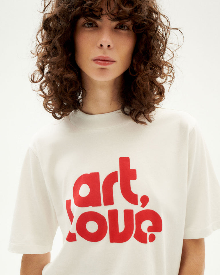 Camiseta blanca Art&Love Mock sostenible-4