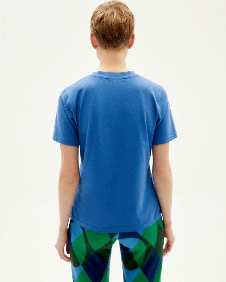 Camiseta azul Funghi 2 Juno sostenible-4