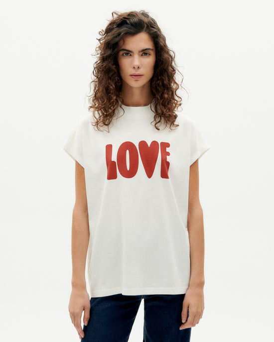 Camiseta blanca love Volta sostenible -1
