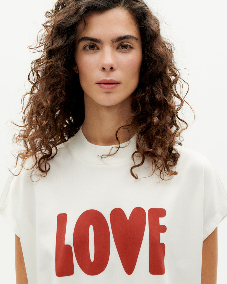 Camiseta blanca love Volta sostenible -3