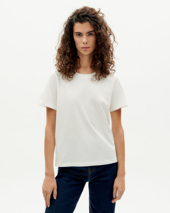 Camiseta blanca Ida sostenible -1