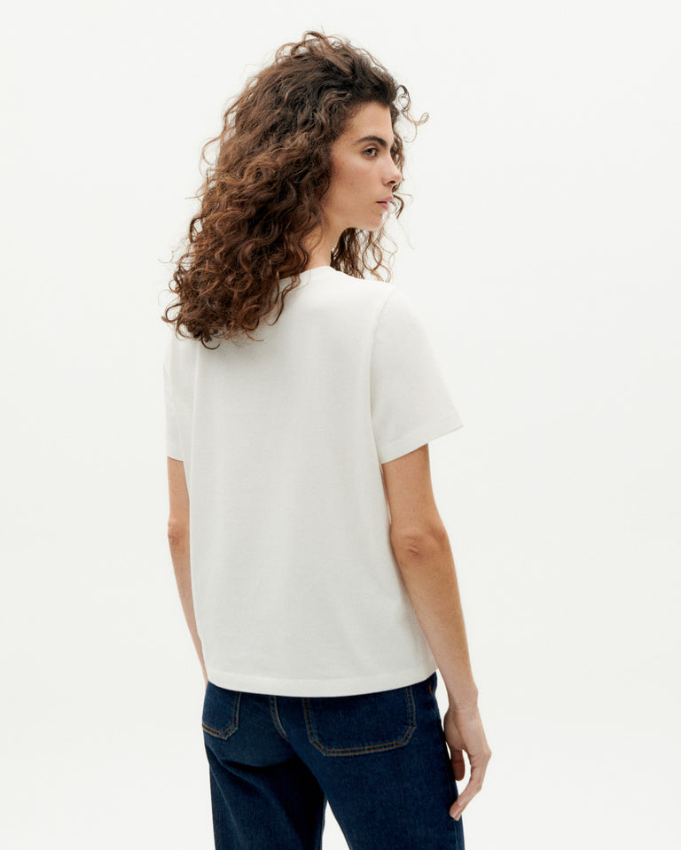 Camiseta blanca Ida sostenible -4