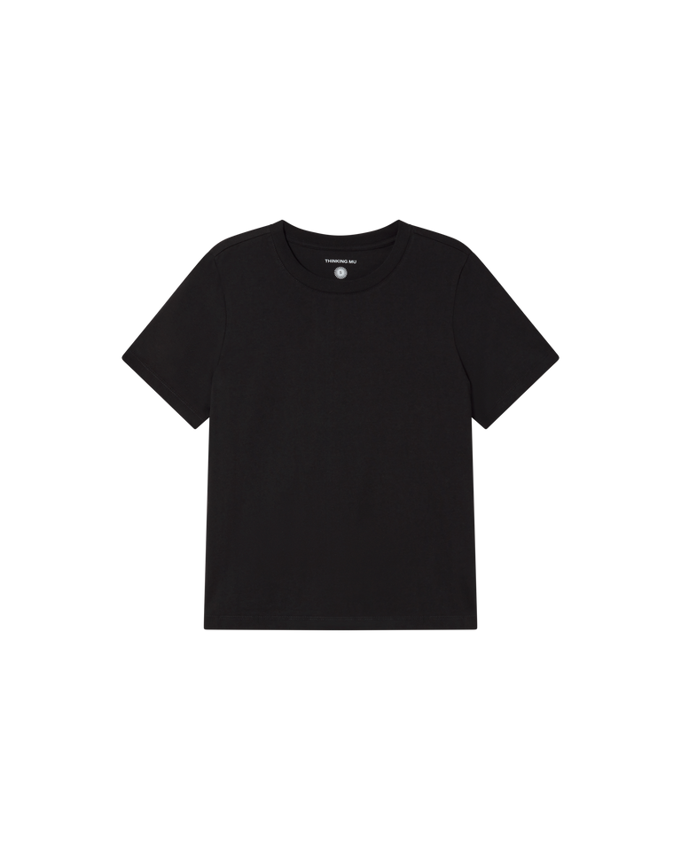 Camiseta negra Ida sostenible -siluetax