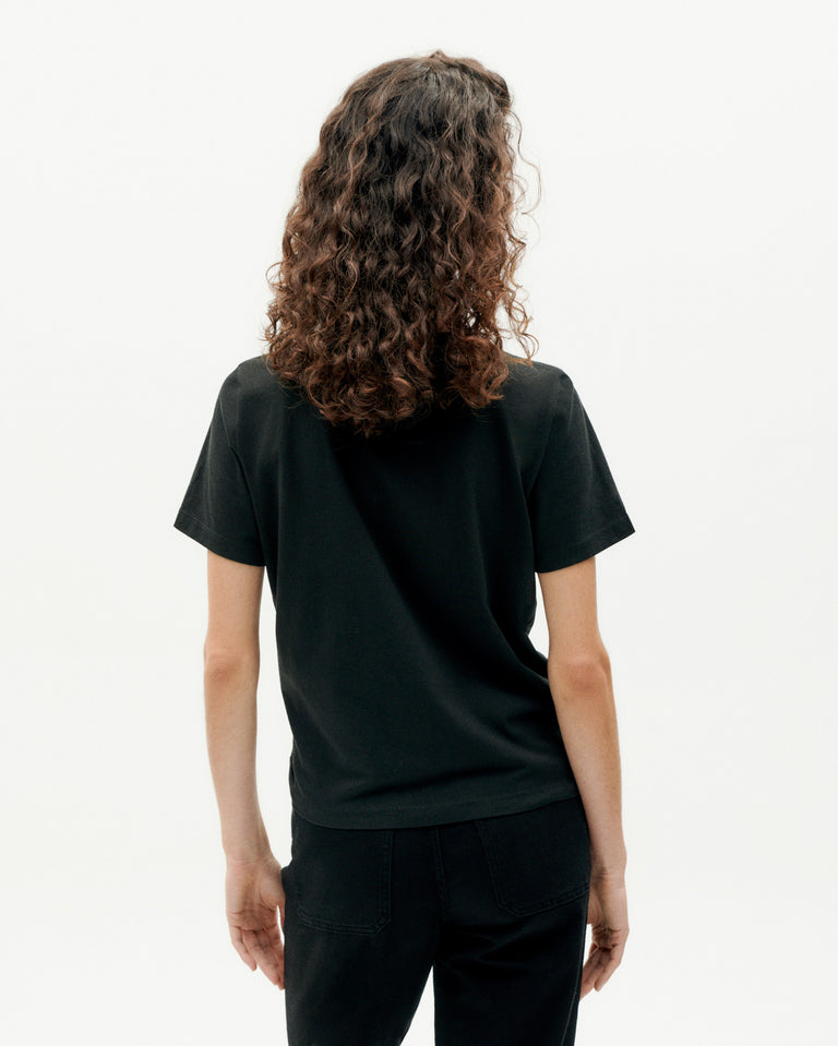 Camiseta negra Ida sostenible -4