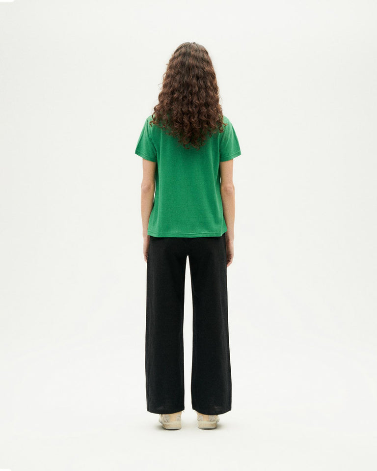 Camiseta verde hemp Clavel sostenible - 4